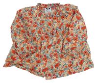 Bílá kytičkovaná halenka TAPE 'A L'OEIL 