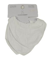 Nové - 3x - Bílý mušelínový šátek St. Bernard