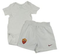 2Set - Bílé funkční fotbalové kraťas se znakem Nike + body H&M