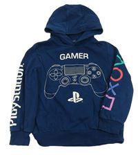 Petrolejová mikina s ovladačem a kapucí - PlayStation