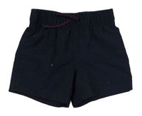 Tmavomodré šusťákové kraťasy Primark