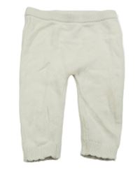 Smetanové pletené tepláky Next