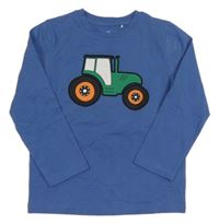 Modré triko s traktorem Topolino