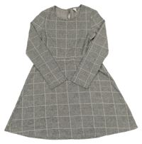 Šedo-černo-růžové kostkované šaty Yigga