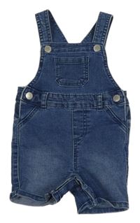 Modré riflové laclové kraťasy Primark