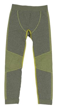 Zelené melírované spodní funkční kalhoty Lupilu