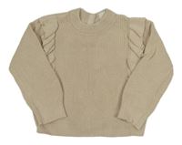 Béžový svetr s volánky H&M
