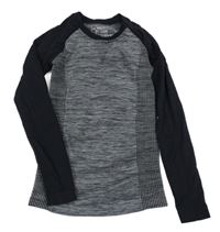 Tmavošedo-černé spodní triko Pocopiano