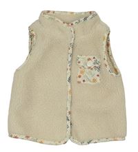 Béžová huňatá podšitá vesta s kapsou Primark