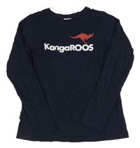 Tmavomodré triko s logem Kangaroos