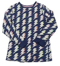 Tmavomodro-barevné pyžamové triko s blesky zn. M&S