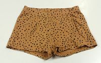 Hnědo-černé vzorované pyžamové kraťasy H&M