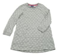 Šedé puntíkaté teplákové šaty Lupilu