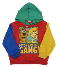 Červeno-zeleno-žlutá mikina se ScoobyDoo!