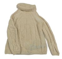 Světlebéžový vzorovaný žinylkový rolák C&A