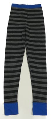 Šedo-černé pruhované pyžamové kalhoty C&A