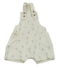 Smetanové laclové kraťasy s králíky M&S