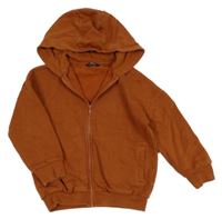 Hnědá propínací mikina s kapucí Next