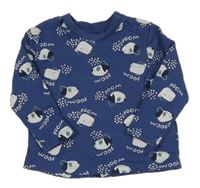 Tmavomodrá mikina s pejsky Impidimpi