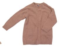 Starorůžový svetrový cardigan Tu