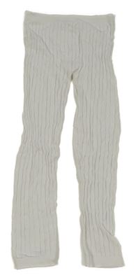 Bílé žebrované punčochové legíny Y.F.K.