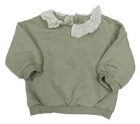 Khaki mikina s madeirou F&F