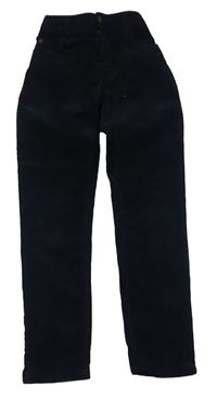 Tmavomodré skinny manšestráky Next