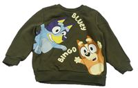 Khaki mikina - Bluey zn. Primark