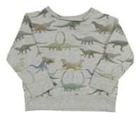 Světlešedá mikina s diny Next