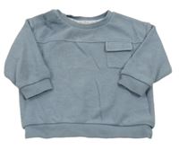 Modrá žebrovaná mikina River Island