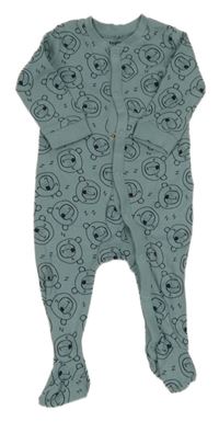 Zelený overal s medvídky Lupilu