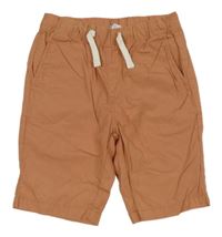Broskvové plátěné kraťasy H&M