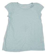 Světlemodré tričko se srdíčky H&M