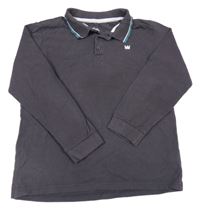 Antracitové polo triko 