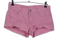 Dámské růžové riflové kraťasy Denim 