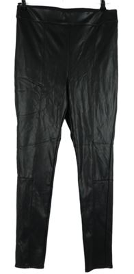 Dámské černé koženkové skinny kalhoty George 