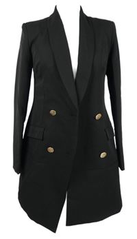 Dámský černý dlouhý blejzr PrettyLittle Thing