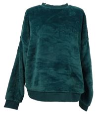 Dámská petrolejová plyšová mikina M&S