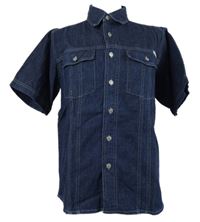 Pánská tmavomodrá riflová košile Cecil 