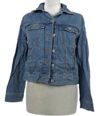 Dámská modrá riflová crop bunda H&M