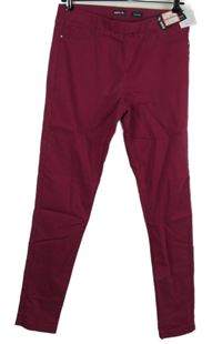 Nové - Dámské purpurové džegíny TU 