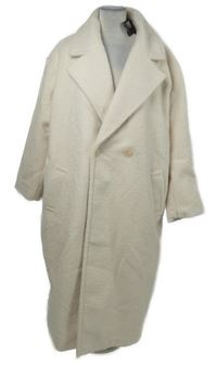 Nové - Dámský smetanový buklé kabát Primark 