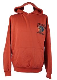 Pánská červená mikina s pumou a kapucí FSBN 