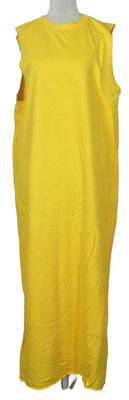 Dámské žluté dlouhé teplákové šaty Asos 