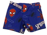 Modré nohavičkové chlapecké plavky se Spidermanem George