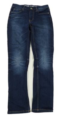 Tmavomodré skinny rifle C&A