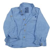 Modrá melírovaná košile LC Waikiki