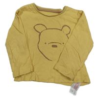 Žluté triko s medvídkem Pú Primark