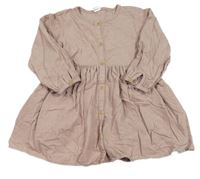 Světlerůžové manšestrová propínací šaty H&M