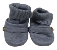 Modré pletené capáčky